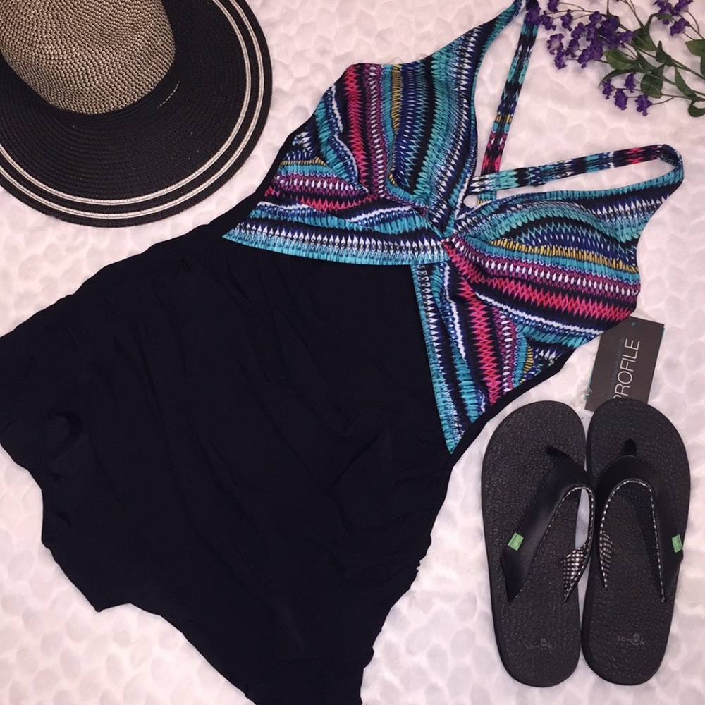 NEW Gottex Underwire Cozumel Twist Bust Swimdress